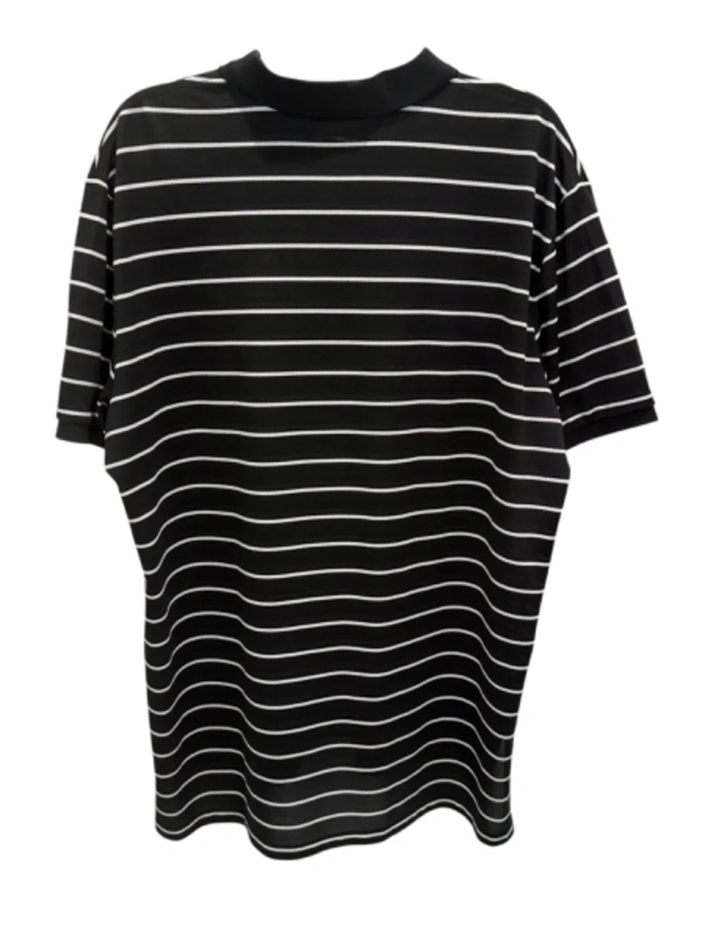 Polo Ralph Lauren Performance Black & White Stripe Polo Shirt XL Mens